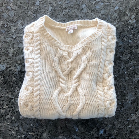 GAP Cream Fisherman Sweater - Picture 13 of 14